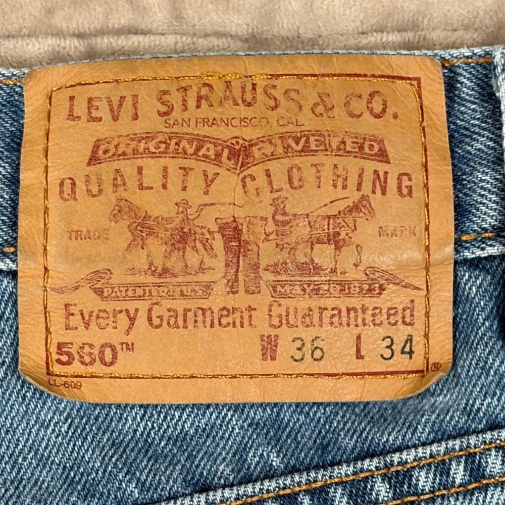 Levi's 560 Loose‎ Fit Jeans Mens W36 L34 Light Wash Denim Casual Streetwear